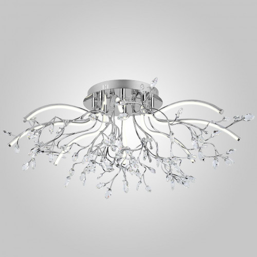 потолочный светодиодный светильник eurosvet 90036/8 хром в Нижневартовске