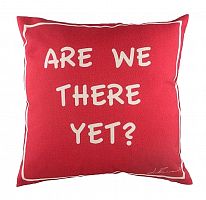 подушка с надписью are we there yet? в Нижневартовске