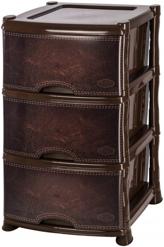 комод 3-х секционный декор 40х47х73 см violet беленый дуб в Нижневартовске