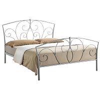 кованая двуспальная кровать 160х200 серая vita в Нижневартовске