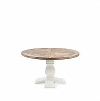 стол обеденный дерево с историей 140 см белый, коричневый в Нижневартовске