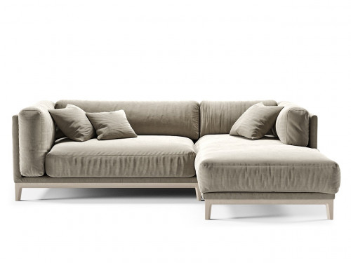 диван case угловой серый велюр в Нижневартовске