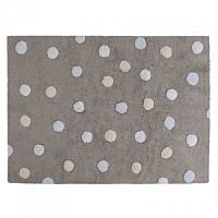 ковер tricolor polka dots серый голубой в Нижневартовске