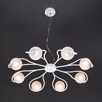 подвесная люстра eurosvet camomile 70089/8 белый с серебром в Нижневартовске