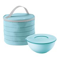 набор термосумка+контейнер handy круглый голубой в Нижневартовске