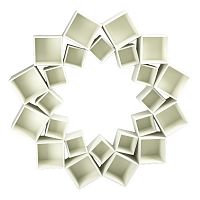 стеллаж лотос 2 круга белый от odingeniy в Нижневартовске