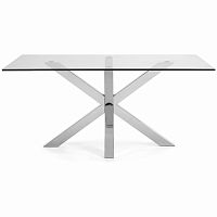 стол стеклянный обеденный arya от la forma (ex julia grup) прозрачный в Нижневартовске