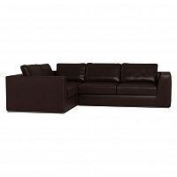 диван igarka угловой с левым модулем коричневый в Нижневартовске