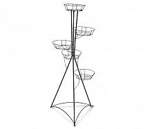 подставка для цветов kolonna 5 чёрный в Нижневартовске