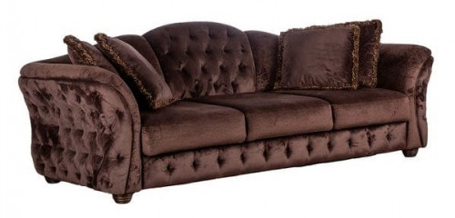 диван bellissimo прямой коричневый в Нижневартовске