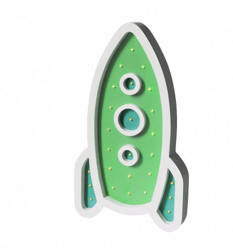 детский светильник ракета зелёный в Нижневартовске