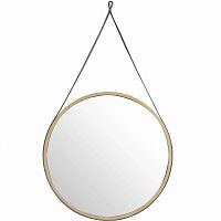 зеркало на ремне круглое деревянное дуб диаметр 75 см от angel cerda в Нижневартовске