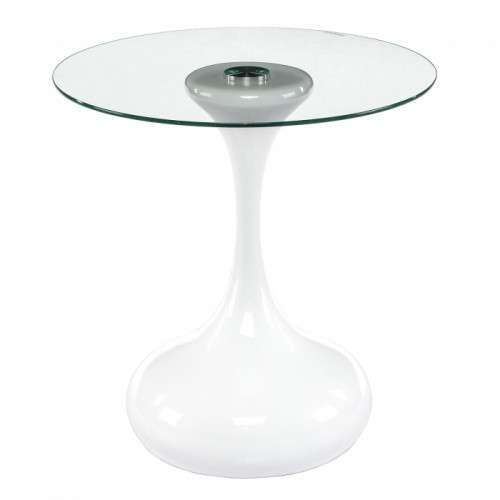 стол стеклянный журнальный lugo белый в Нижневартовске