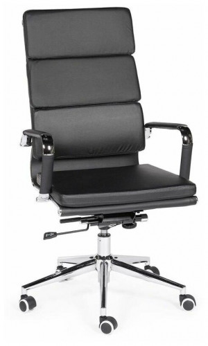 кресло для руководителя norden chairs зуум, обивка: искусственная кожа, цвет: экокожа черная в Нижневартовске