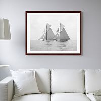 картина: яхты релайнс и шемрок третий (регата), 1904г в Нижневартовске