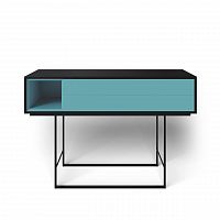 консоль с ящиками на металлических ножках голубая quadro new в Нижневартовске
