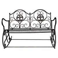 металлическая скамья-качалка «англетер» (черный антик) в Нижневартовске