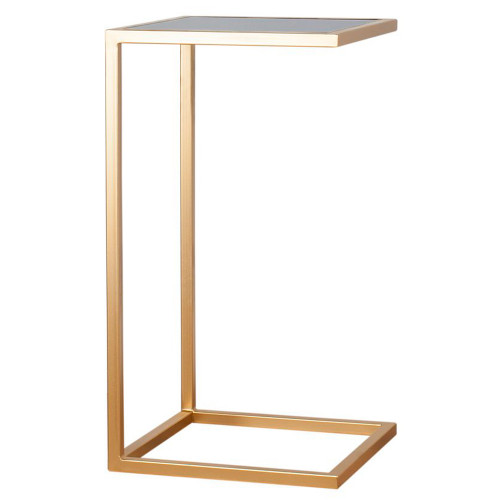 прикроватный столик с черной стеклянной столешницей, золото в Нижневартовске