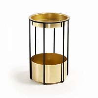 столик fama металлический черный с золотом от la forma (ex julia grup) в Нижневартовске