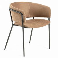 стул konnie бархат светло-коричневый от la forma (ex julia grup) в Нижневартовске