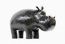 банкетка пуф бегемот мини темно-серый в Нижневартовске