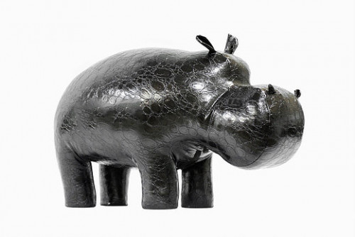 банкетка пуф бегемот мини темно-серый в Нижневартовске