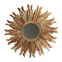 зеркало-солнце золотое диаметр 60 см sunburst vintage в Нижневартовске