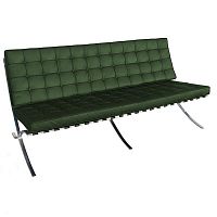 диван barcelona двухместный прямой зеленый в Нижневартовске