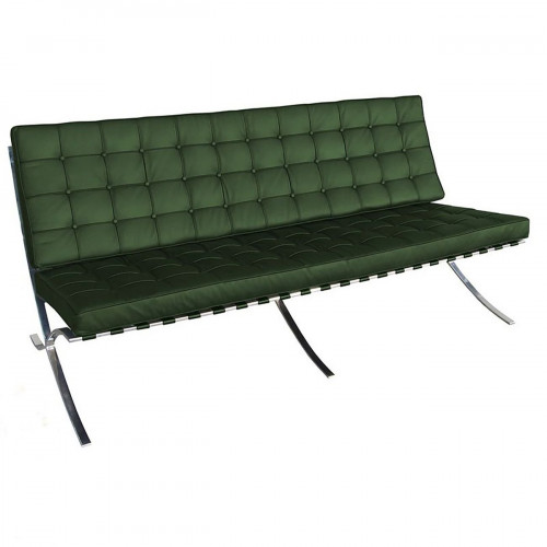 диван barcelona двухместный прямой зеленый в Нижневартовске