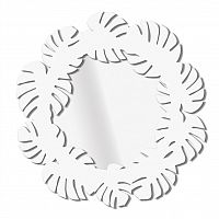 зеркало круглое в белой раме monstera в Нижневартовске