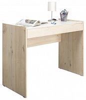 стол письменный моби айс 12.33, размер ш 108 х г 52 х в 81.5 см, цвет гаскон пайн светлый, белый ре шагрень в Нижневартовске