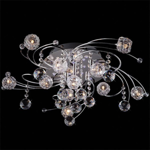 потолочная люстра eurosvet 85033/11 хром/синий+красный+фиолетовый в Нижневартовске