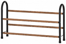 unistor broadway двухярусная этажерка для обуви раздвижная, 2-х ярусная полка подставка для обуви напольная в Нижневартовске