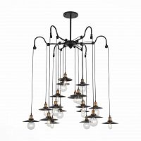 подвесная светодионая люстра st luce curiosita sl270.403.18 коричневая в Нижневартовске