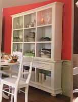 шкаф открытый большой с отсеками нордик белый в Нижневартовске