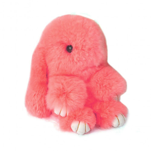 меховой зайка брелок коралловый в Нижневартовске