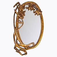 зеркало овальное золотое с веткой парадиз в Нижневартовске