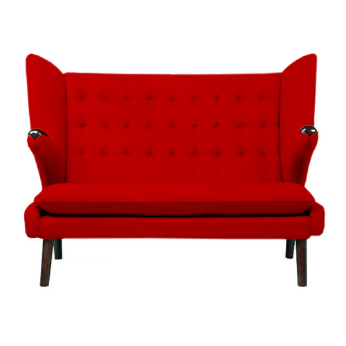 диван papa bear прямой красный в Нижневартовске