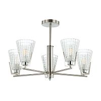 потолочная люстра lumion janna 4409/5c матовый никель, белая в Нижневартовске