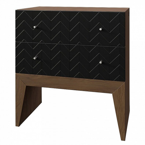 тумба still new, 2 ящика, темная, рисунок елка черная в Нижневартовске