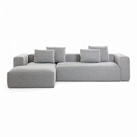 диван blok sofa 3 левый угол светло-серый от la forma (ex julia grup) в Нижневартовске