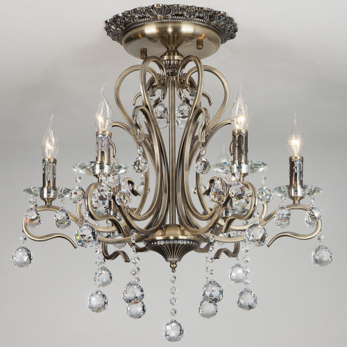 потолочная люстра eurosvet 12505/6 античная бронза strotskis в Нижневартовске