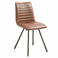 стул трасс коричневый с черными ножками от la forma (ex julia grup) в Нижневартовске