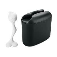 контейнер для хранения продуктов с ложкой hot stuff m, 350гр, чёрный в Нижневартовске