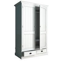 шкаф двустворчатый palermo белый в Нижневартовске