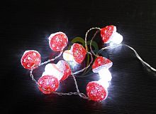 гирлянда новогодняя светодиодная грибы 8 штук в Нижневартовске