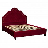 кровать двуспальная 160х200 красная из велюра province в Нижневартовске