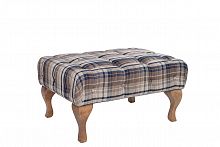 банкетка flemming сине-коричневая в клетку в Нижневартовске