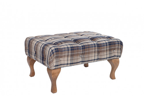 банкетка flemming сине-коричневая в клетку в Нижневартовске