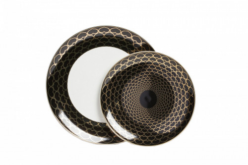 комплект тарелок hearts black в Нижневартовске